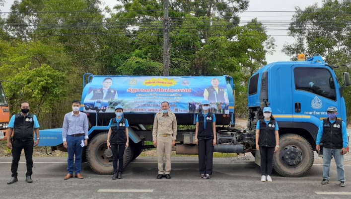 สทภ.6 ร่วมบูรณาการรถบรรทุกน้ำแก้ไขปัญหาภัยแล้ง พื้นที่จังหวัดปราจีนบุรี