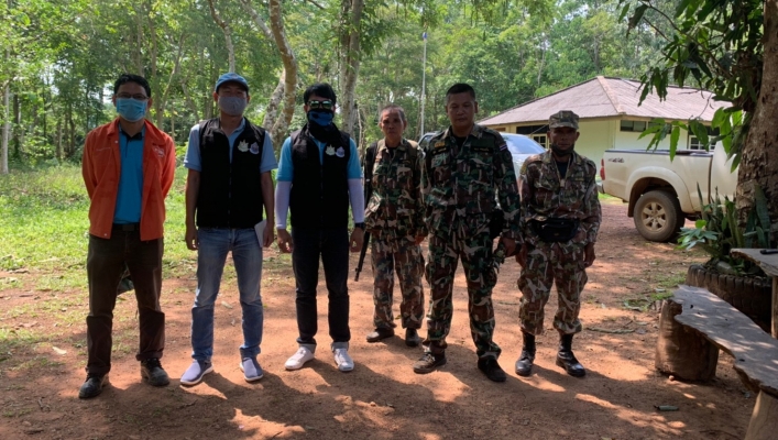 สทภ.6 โดยส่วนพัฒนาและฟื้นฟูแหล่งน้ำ ลงพื้นที่ตรวจสอบความเหมาะสมของโครงการในพื้นที่จังหวัดจันทบุรี
