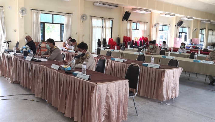 สทภ.1 โดยส่วนประสานและบริหารจัดการลุ่มน้ำปิงตอนบน เข้าร่วมประชุมคณะกรมการจังหวัดลำพูน นายอำเภอ และหัวหน้าหน่วยงานที่เกี่ยวข้อง ครั้งที่ 4/2563