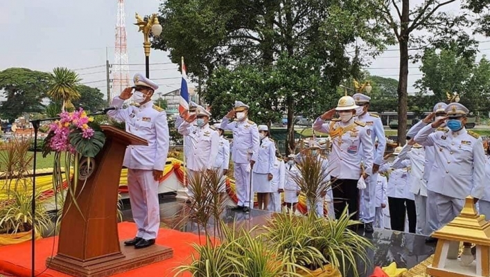 สทภ.6 โดยส่วนประสานฯ ลุ่มน้ำปราจีนบุรี เข้าร่วมพิธีถวายราชสดุดี วันคล้ายวันสวรรคตของพระบาทสมเด็จพระนเรศวรมหาราช