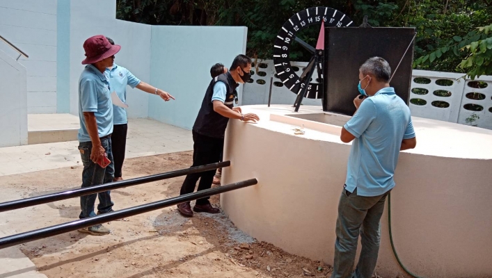 สทภ.4 ตรวจรับงานโครงการปรับปรุงซ่อมแซมประปาส่วนอุทก