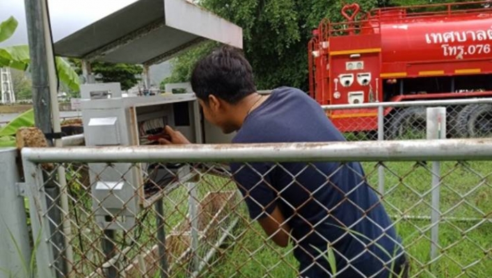 สทภ.10 ซ่อม/บำรุงรักษาสถานีเตือนภัยล่วงหน้า EWS.พื้นที่ จ.ภูเก็ต
