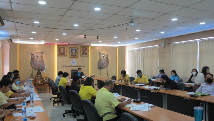สทภ. 7 จัดประชุมติดตามความก้าวหน้าผลการดำเนินงานของสำนักงานทรัพยากรน้ำภาค 7