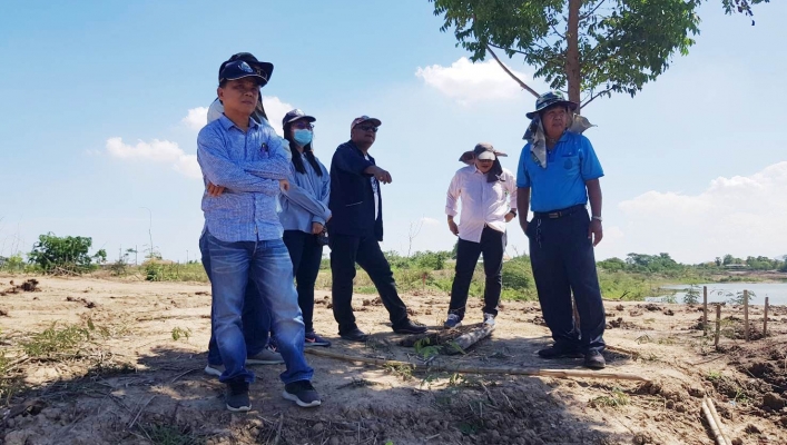 สทภ.2 ตรวจติดตามเร่งรัดผลเบิกจ่ายและผลการดำเนินงานแหล่งน้ำบึงหวาย ช่วง 2  หมู่ที่ 2 ตำบลโกรกพระ อำเภอโกรกพระ จังหวัดนครสวรรค์