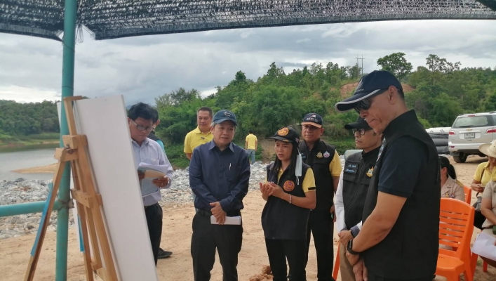 รองอธิบดีกรมทรัพยากรน้ำ ลงพื้นที่จังหวัดเชียงราย ตรวจติดตามการดำเนินงานโครงการตามแผนงานปี ๖๓