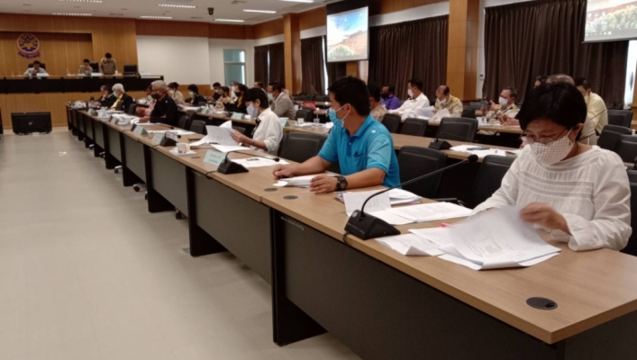สทภ. 7 ผู้อำนวยการส่วนพัฒนาและฟื้นฟูแหล่งน้ำ พร้อมด้วยเจ้าหน้าที่ เข้าร่วมประชุมคณะกรรมการบริหารงานจังหวัดแบบบูรณาการ (ก.บ.จ.) จังหวัดราชบุรี