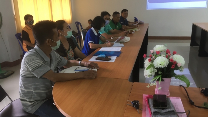 สทภ.9 โดยส่วนประสานและบริหารจัดการลุ่มน้ำน่าน ชี้แจงการขอเข้าร่วมโครงการน้ำบาดาลเพื่อการเกษตร ณ ห้องประชุมสำนักงานเกษตรอำเภอภูเพียง ตำบลท่าน้าว อำเภอภูเพียง จังหวัดน่าน