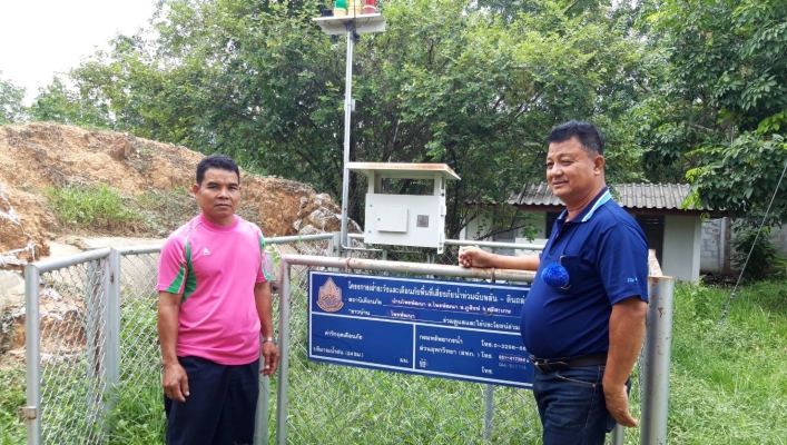 สทภ.11 ส่วนอุทกวิทยา ตรวจสอบบำรุงสถานีเตือนภัยน้ำท่วมฉับพลัน-ดินถล่ม (Early Waring)