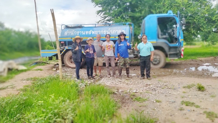 สทภ.5 ขนส่งน้ำสะอาดเติมระบบประปาหมู่บ้าน ช่วยเหลือประชาชนที่ประสบปัญหาฝนทิ้งช่วง ตำบลโนนไทย อำเภอโนนไทย จังหวัดนครราชสีมา
