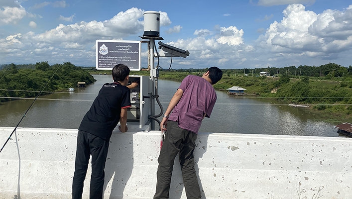 การลงพื้นที่ตรวจสอบและบำรุงรักษาสถานีโทรมาตรและกล้อง CCTV ในพื้นที่จังหวัดอุดรธานี สกลนคร บึงกาฬ และนครพนม