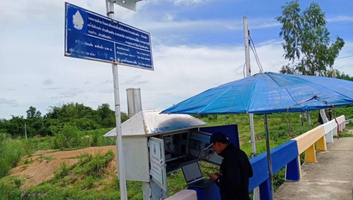 สทภ. 7 โดยส่วนอุทกวิทยา ลงพื้นที่ดำเนินการตรวจสอบซ่อมแซมและบำรุงรักษาสถานีเตือนภัยล่วงหน้า (Early – Warning)