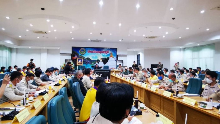 สทภ. 7 ร่วมประชุมติดตามงานโครงการพัฒนาชุมชนในเขตรักษาพันธุ์สัตว์ป่าและอุทยานแห่งชาติ ​จังหวัดกาญจนบุรี