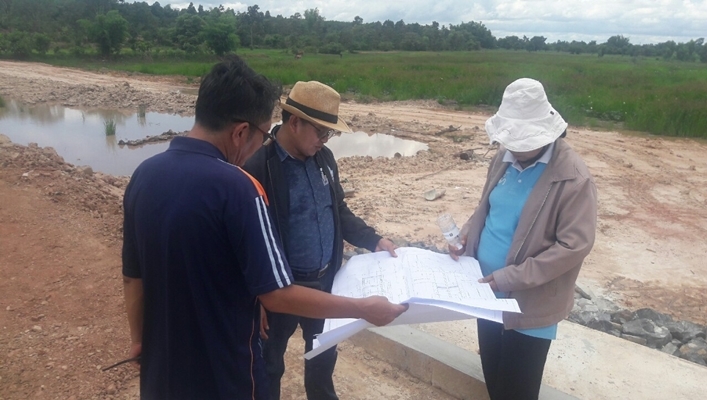 สทภ.11 ทส.ลงพื้นที่ตรวจรับงานพัสดุ โครงการปรับปรุงฟื้นฟูแหล่งน้ำอ่างเก็บน้ำบ้านไหล่ทุ่งพร้อมระบบกระจายน้ำด้วยพลังงานแสงอาทิตย์