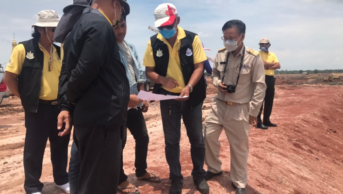 สทภ.4 ลงพื้นที่ตรวจติดตามผลการดำเนินงานโครงการอนุรักษ์ฟื้นฟูหนองละเลิงเค็ง