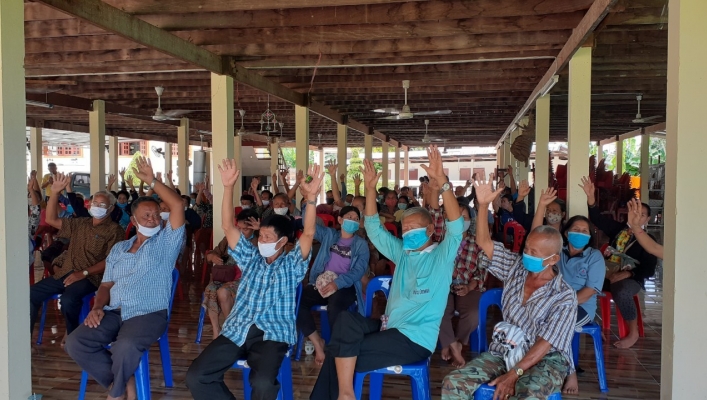 สทภ.4 จัดโครงการรับฟังความคิดเห็นของประชาชนตามระเบียบสำนักนายกฯ  ปีงบประมาณ 2563 โครงการอนุรักษ์ฟื้นฟูหนองอีจ่อย บ้านสีถาน ตำบลดงลิง อำเภอกมลาไสย จังหวัดกาฬสินธุ์