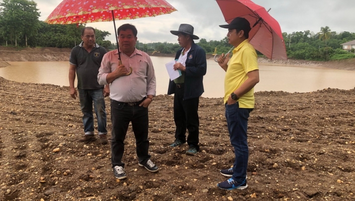 สทภ.9 ลงพื้นที่ตรวจติดตามผลการดำเนินงาน โครงการอนุรักษ์ฟื้นฟูอ่างเก็บน้ำครกกลาง พร้อมระบบกระจายน้ำ ตำบลน้ำปั้ว อำเภอเวียงสา จังหวัดน่าน