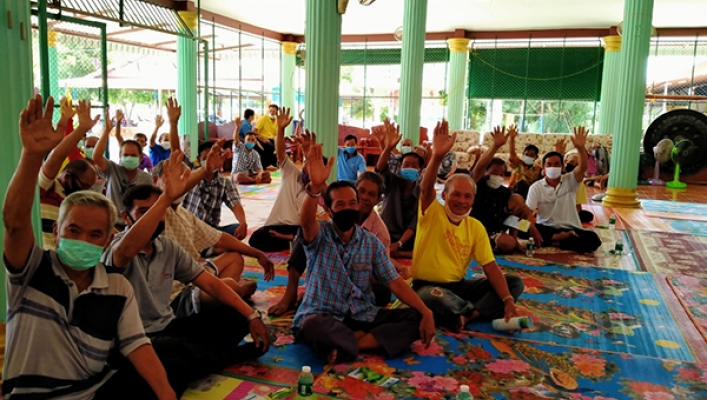 สทภ.4  จัดประชุมรับฟังความคิดเห็นของประชาชนตามระเบียบสำนักนายกรัฐมนตรี  พ.ศ.2548  โครงการอนุรักษ์ฟื้นฟูแหล่งน้ำหนองหลวงใหญ่  บ้านโนนโพธิ์  ตำบลคอนสวรรค์  อำเภอคอนสวรรค์  จังหวัดชัยภูมิ