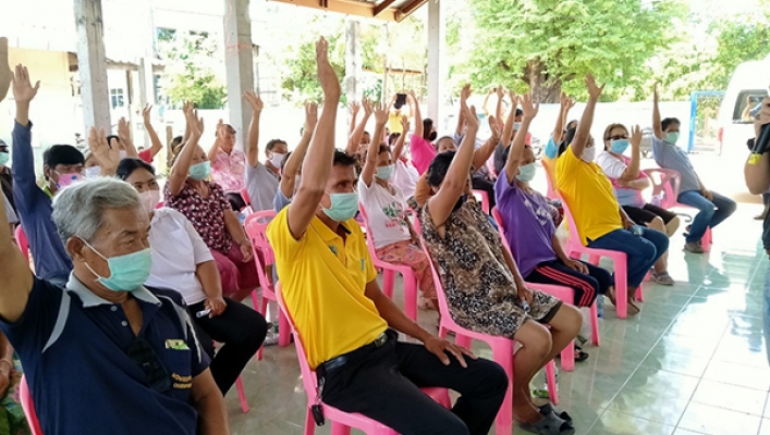 สทภ.4  จัดประชุมรับฟังความคิดเห็นของประชาชนตามระเบียบสำนักนายกรัฐมนตรี  พ.ศ.2548  โครงการอนุรักษ์ฟื้นฟูแหล่งน้ำหนองน้ำขุ่น  บ้านโนนแต้  ตำบลหนองขาม  อำเภอคอนสวรรค์  จังหวัดชัยภูมิ