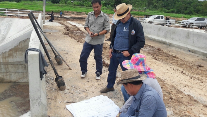 สทภ.11 ทส.ลงพื้นที่ติดตามงาน โครงการปรับปรุงฟื้นฟูแหล่งน้ำห้วยมุก