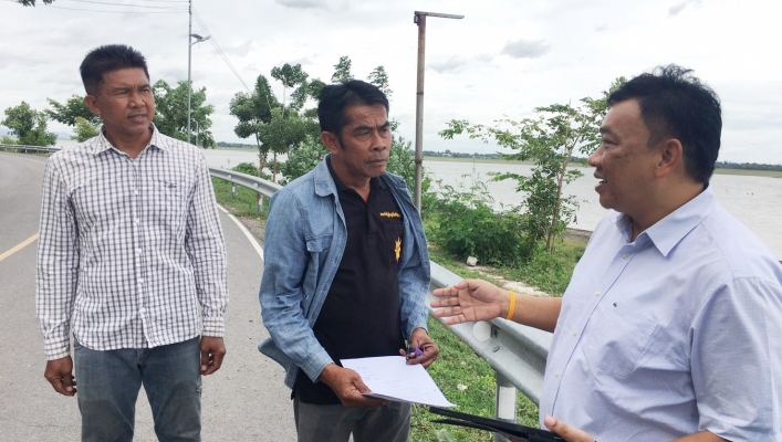สทภ.2 ลงพื้นที่ตรวจสอบโครงการถังเก็บน้ำเขาพระ หมู่ที่ 9 ตำบลหนองบัว อำเภอพัฒนานิคม จังหวัดลพบุรี