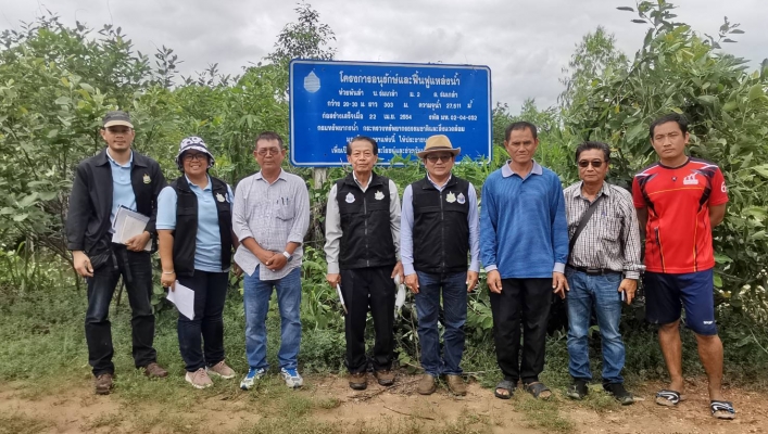 สทภ.11 ทส.ลงพื้นที่ตรวจติดตามงานโครงการอนุรักษ์และฟื้นฟูแหล่งน้ำห้วยพันลำ
