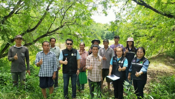 สทภ.๒ โดยส่วนประสานและบริหารจัดการลุุ่มน้ำป่าสัก ลงพื้นที่โครงการเกษตรแปลงใหญ่มะขามเพื่อพัฒนาระบบส่งน้ำและปรับปรุงแหล่งน้ำให้กับกลุ่มเกษตรแปลงใหญ่มะขาม ในพื้นที่ หมู่ ๔  บ้านตาดกลอยใต้ ตำบลตาดกลอย อำเภอหล่มเก่า จังหวัดเพชรบูรณ์