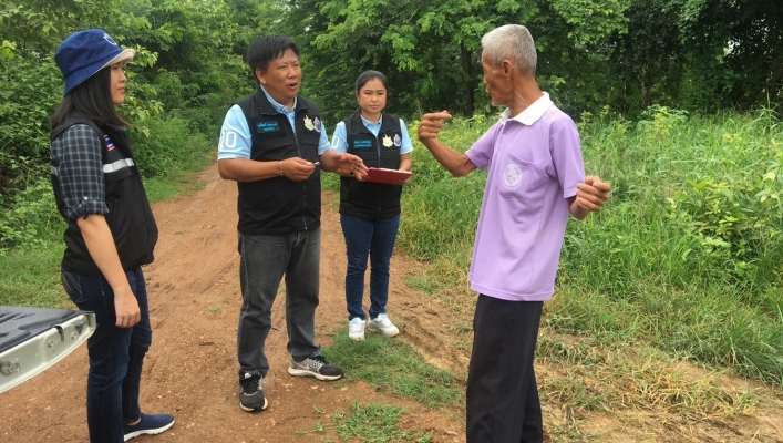 สทภ.๒ โดยส่วนประสานและบริหารจัดการลุุ่มน้ำป่าสัก ลงพื้นที่โครงการเกษตรแปลงใหญ่มะขามเพื่อพัฒนาระบบส่งน้ำและปรับปรุงแหล่งน้ำให้กับกลุ่มเกษตรแปลงใหญ่มะขาม ในพื้นที่ หมู่ ๔  บ้านตาดกลอยใต้ ตำบลตาดกลอย อำเภอหล่มเก่า จังหวัดเพชรบูรณ