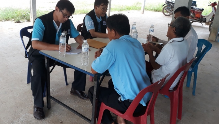สทภ.4 ติดตามประเมินผลโครงการอนุรักษ์ฟื้นฟูแหล่งน้ำหนองสิม บ้านบ่อ ตำบลเขาน้อย อำเภอเวียงเก่า จังหวัดขอนแก่น