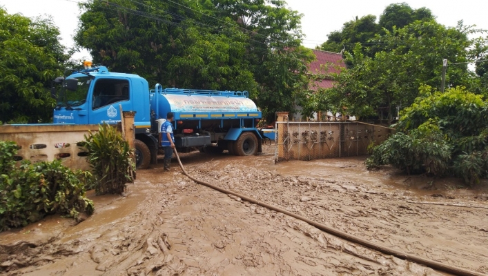 สทภ.9 ทส.ช่วยเหลืออุทกภัย ตำบลกลางเวียง และตำบลเวียงสา อำเภอเวียงสา จังหวัดน่าน