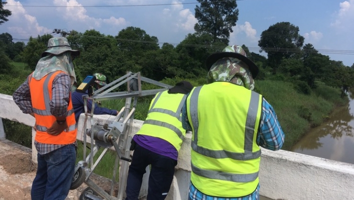 สทภ.๔ ออกปฏิบัติงานสำรวจข้อมูลทางอุทกวิทยา และงานตรวจสอบ บำรุงรักษาสถานีสนามระบบตรวจวัดสภาพน้ำทางไกลอัตโนมัติลุ่มน้ำชี (Telemetering)