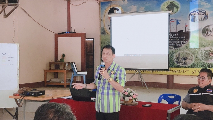 สทภ.1 โดยส่วนประสานและบริหารจัดการลุ่มน้ำปิงตอนบน จัดประชุมเชิงปฏิบัติการเพื่อรับฟังความคิดเห็นของประชาชนโครงการตามแผนการสำรวจ ปีงบประมาณ 2563 โครงการซ่อมปรับปรุงฝายน้ำล้นบ้านทุ่งยาว พร้อมระบบกระจายน้ำ