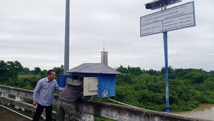 สทภ. 7 ลงพื้นที่ดำเนินการตรวจสอบซ่อมแซมและบำรุงรักษาสถานีเตือนภัยล่วงหน้า (Early Warning)