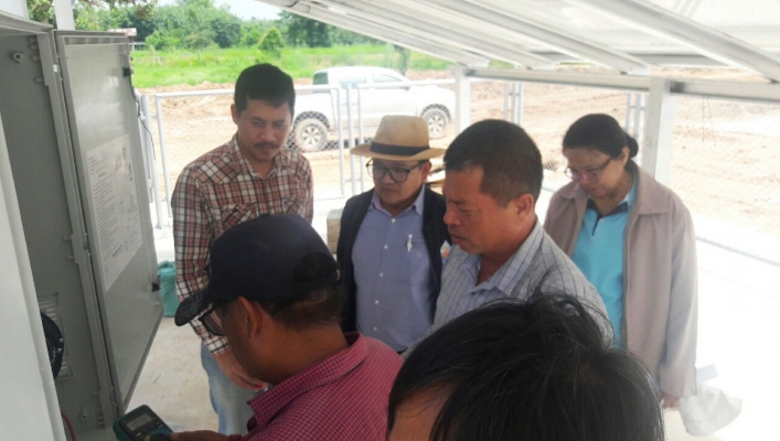 สทภ.11 ทส.ลงพื้นที่ตรวจรับงานพัสดุ โครงการปรับปรุงฟื้นฟูแหล่งน้ำอ่างเก็บน้ำบ้านไหล่ทุ่งพร้อมระบบกระจายน้ำด้วยพลังงานแสงอาทิตย์