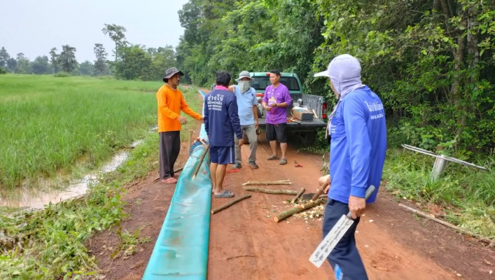 สทภ.11 เร่งสูบน้ำเพื่อเก็บกักน้ำ แก้ไขปัญหาภัยแล้ง