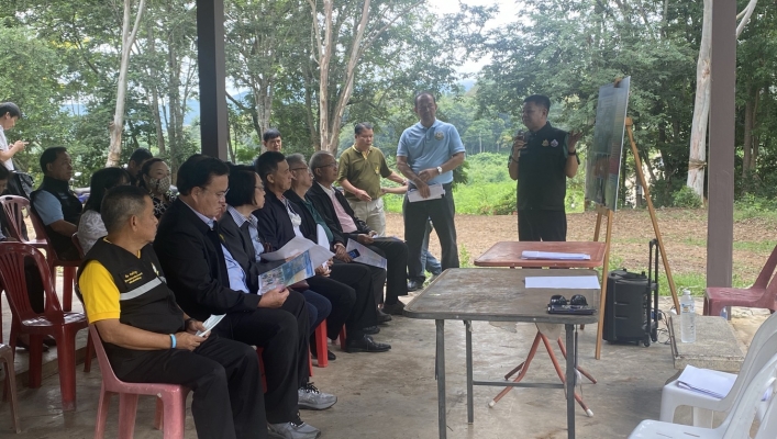 ทน.สทภ.1 รับการตรวจติดตามและประเมินผลของ ค.ต.ป.ทส. ณ ต.ทาสบเส้า อ.แม่ทา จ.ลำพูน
