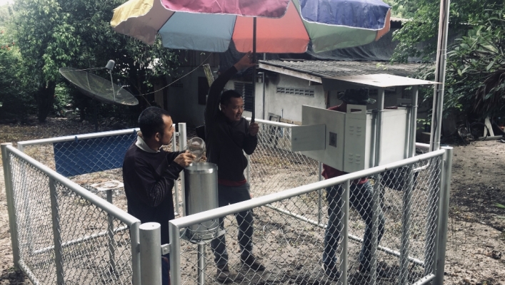 สทภ.7 ลงพื้นที่ดำเนินการตรวจสอบซ่อมแซมและบำรุงรักษาสถานีเตือนภัยล่วงหน้า (Early Warning) น้ำท่วมฉับพลัน-ดินถล่ม ในเขตพื้นที่จังหวัดสุพรรณบุรี และจังหวัดกาญจนบุรี