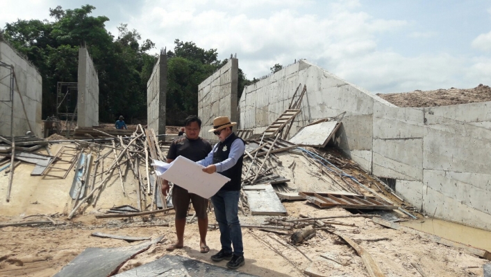 สทภ.11 ทส.ลงพื้นที่ตรวจรับงานพัสดุ โครงการปรับปรุงซ่อมแซมอ่างเก็บน้ำห้วยก้านแหลือง