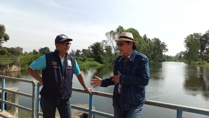 สทภ.11 เข้าร่วมตรวจสอบฝายกั้นน้ำลำห้วยผับชำรุด