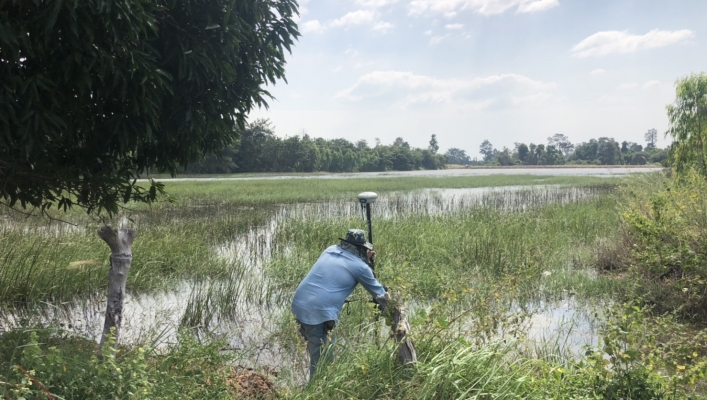 สทภ.11 ทส.ลงพื้นที่สำรวจออกแบบ โครงการเครือข่ายแหล่งน้ำระดับตำบลหนองหมี พร้อมระบบกระจายน้ำ