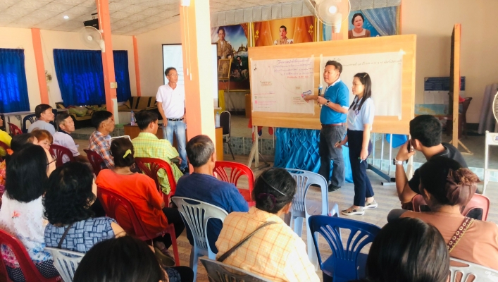 สทภ.1 โดยส่วนประสานและบริหารจัดการลุ่มน้ำปิงตอนบน จัดประชุมโครงการอนุรักษ์ฟื้นฟูแหล่งน้ำหนองผักหนาม พร้อมระบบกระจายน้ำ ด้วยพลังงานแสงอาทิตย์ บ้านหนองป่าซาง หมู่ที่ 8 ตำบลศรีดงเย็น อำเภอไชยปราการ จังหวัดเชียงใหม่