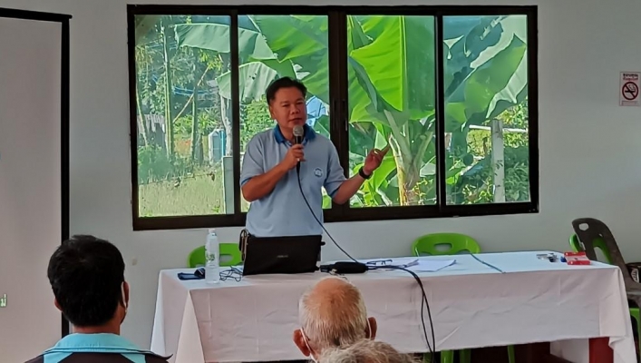 สทภ.1 โดยส่วนประสานและบริหารจัดการลุ่มน้ำปิงตอนบน จัดประชุมโครงการอนุรักษ์ฟื้นฟูแหล่งน้ำสระเก็บน้ำบ้านสหกรณ์ 3 พร้อมระบบกระจายน้ำด้วยพลังงานแสงอาทิตย์ หมู่ที่ 3 บ้านสหกรณ์ 3 ตำบลบ้านสหกรณ์ อำเภอแม่ออน จังหวัดเชียงใหม่