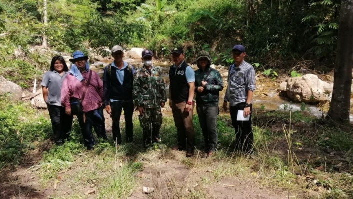 สทภ. 7 ลงตรวจสอบพื้นที่เพื่อขออนุญาตใช้พื้นที่ดำเนินโครงการฯ