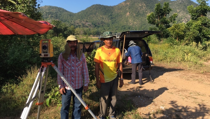 สทภ.9 ลงพื้นที่ตรวจสอบโครงการปรับปรุงอ่างเก็บน้ำกิ่วหญ้าแทนพร้อมระบบส่งน้ำ บ้านลานกระบือ ตำบลตลิ่งชัน อำเภอบ้านด่านลานหอย จังหวัดสุโขทัย