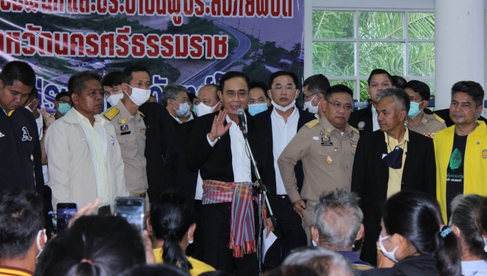 นายกรัฐมนตรี พลเอกประยุทธ์ จันทร์โอชา ลงพื้นที่เยี่ยมผู้ประสบภัยนครศรีธรรมราช  ย้ำ 
