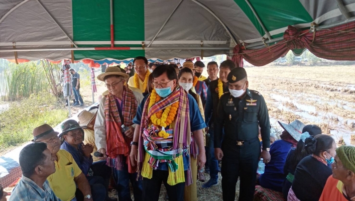 นายประภัตร โพธสุธน รัฐมนตรีช่วยว่าการกระทรวงเกษตรและสหกรณ์ ลงพื้นที่ตรวจราชการ ณ ชุมชนบ้านแห้ว ตำบลบ้านโนน อำเภอซำสูง จังหวัดขอนแก่น