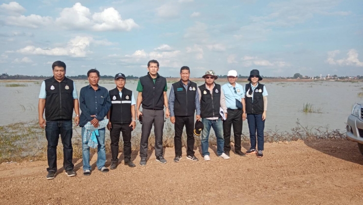 สอน.ลงพื้นที่ติดตาม/ตรวจรับงานแหล่งน้ำ จังหวัดมหาสารคาม