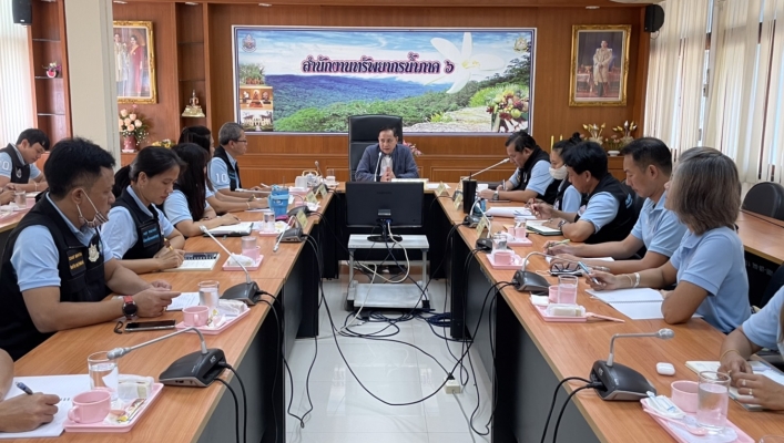 รอง อทน. ลงพื้นที่ตรวจติดตามผลการดำเนินงาน  และมอบนโยบายให้แก่เจ้าหน้าที่ สทภ.6