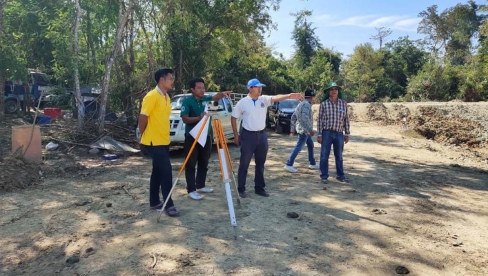 สทภ.6 ลงพื้นที่ตรวจติดตามโครงการด้านแหล่งน้ำในพื้นที่จังหวัดฉะเชิงเทรา สนับสนุนโครงการพัชรสุธาคชานุรักษ์