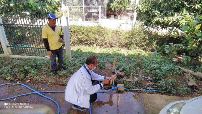 สทภ.5 เก็บตัวอย่างน้ำประปาหมู่บ้าน ตรวจวิเคราะห์คุณภาพน้ำ