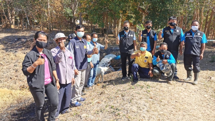 สทภ.4 เร่งสูบน้ำเพื่อกักเก็บสำหรับอุปโภค-บริโภค อำเภอแวงน้อย จังหวัดขอนแก่น